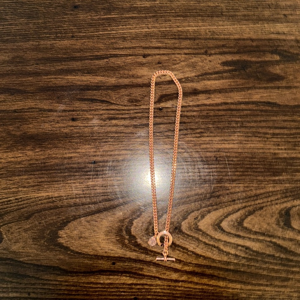 Marc Jacobs Rose Gold Chain Toggle Necklace, 18”